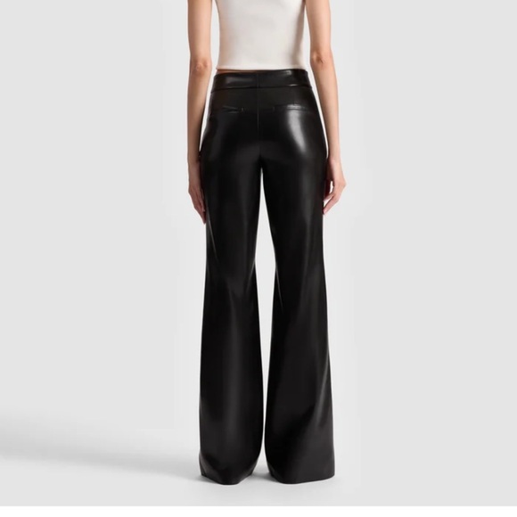 Alice + Olivia Dylan Vegan Leather Pants - Picture 2 of 2